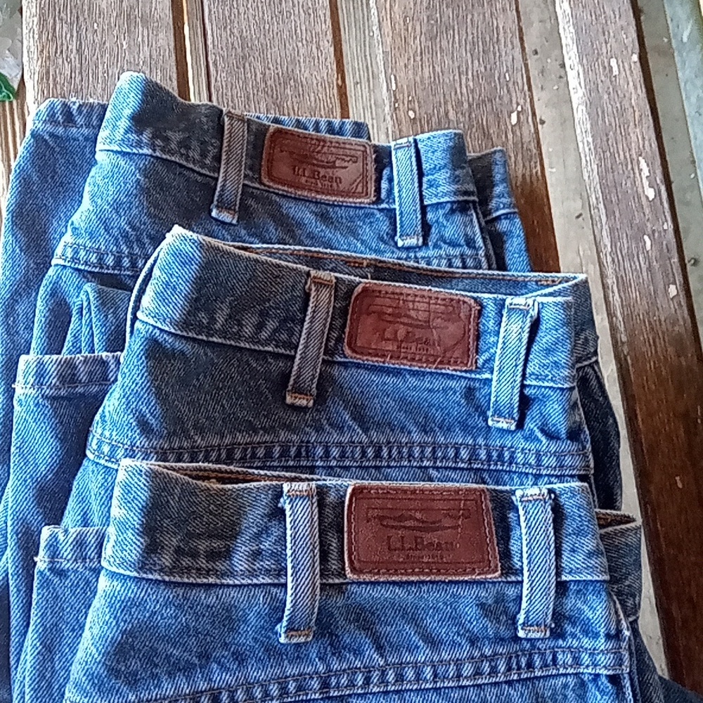 3 pairs of LL Bean mens jeans classic fit.